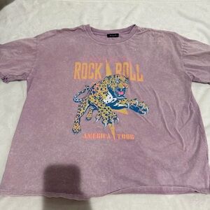 Purple Rock & Roll America Tour Graphic Tee